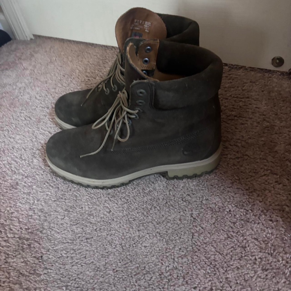 Timberland Men's Dark Brown Lace-Up Boots